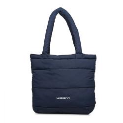 CHANGRONG Custom large Cotton Padded Quilted puffer tote bag for women