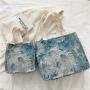 Wholesale Fashionable Student Canvas Small Handbag Women Custom Printed Tote Bag