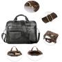 XL346 Genuine Leather Message Bags Men's Business Durable Laptop Bags Practical Simple Shoulder Bag Customized Logo Beiefcase
