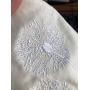 15*20 cm Off-White Cotton Linen Gift Drawstring Pouch Embroidery Logo Linen Drawstring Packaging bag