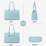 LOVEVOOK OEM Waterproof Leather Computer Handbags Ladies Business Office Work Bag Briefcase 15.6 Inch Laptop Tote Bags for Women