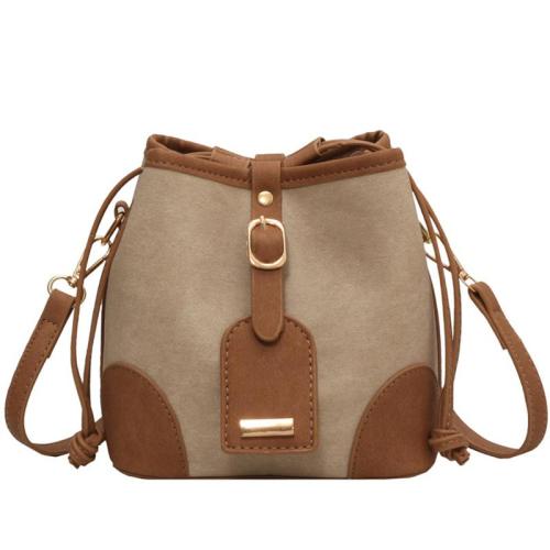 ZR788 Women's Bags Fashion PU Girl Retro Small Square Bag Simple Button Shoulder Lady Crossbody Phone Bucket Bag Female Party