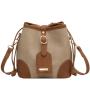 ZR788 Women's Bags Fashion PU Girl Retro Small Square Bag Simple Button Shoulder Lady Crossbody Phone Bucket Bag Female Party