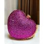 New Rhinestone Clutch Bags Luxury Handbags Heart Shaped Shiny Banquet Party Clutch Bag Evening Bags