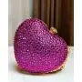 New Rhinestone Clutch Bags Luxury Handbags Heart Shaped Shiny Banquet Party Clutch Bag Evening Bags