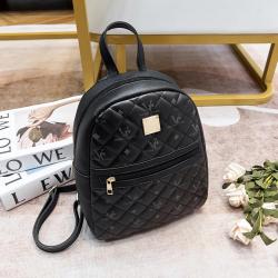 Factory Wholesale Large capacity embroidered women's pu leather printed backpack bags for women Korean student backpacks