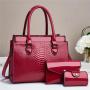 Large Capacity Women'S Bags Shoulder Bag Pure Color Leather Crossbody Bags For Women  Fashion bolsas para mujer