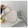 NHC0015 Fashion Women's Bag New Trendy Korean Version Of The Love-Shaped Handbag Lady Shoulder Messenger Small Round Bag