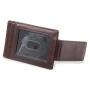 Luxury money clip card holder leather business credit card holder leather mens slim wallet with money clip