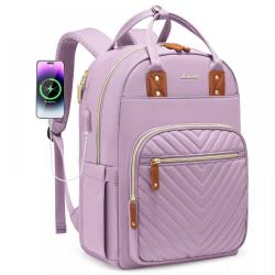 LOVEVOOK wholesale unisex quilted bags large capacity 15.6 17inch USB office school business women man travel laptop backpack