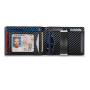 RFID Mens Carbon Fiber Wallet Slim Carbon Fiber Money Clip Wallet