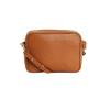 Leather zipper camera bag women's leather square crossbody shoulder bag strap bag
