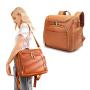 Wholesale functional custom mommy diaper bag leather diaper bag backpack diaper bag leather
