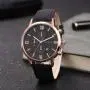 2022 Fashion Leather Man Wrist Watch Band Quartz Wristwatch Reloj Luxury Gold Watch Creative Men Quartz Wrist watches For Men