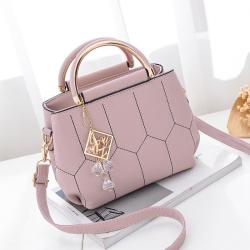 2024 New Fashion Women's Portable Small Messenger Bag Single Strap Chain Decoration Embroidery Thread Wholesale Foreign Trade