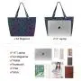 LOVEVOOK Brand  Reflection Purses shoulder bags wallet 3 pieces Set Ladies Geometric Luminous Bag geometric women Handbags