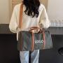 Personalized Logo Weekender Trip Travel Duffel Bag Large Capacity Crossbody Overnight Bag for Women