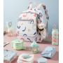ZR467 New Mother Backpack Portable Travel Nylon Mommy Bag Bottle Diaper Multi-compartment Bottle Diaper Mother And Baby Bag