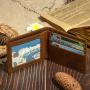 Classic Men's Leather Wallets Short Male Purse Card Holder Crazy Horse Genuine Leather Wallet Men Fashion High Quality Wallets