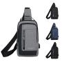 2024 Trending Hot Products Solid Chest Pack Outside Large Capacity Waterproof Chest Bag With Smart USB Charging Port