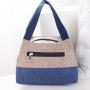 Women's Fashion Multi-Purpose Canvas Handbag Large Capacity Lunch Box & Small Cloth Carrying Bag for Mommy Use