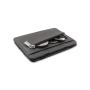 Customized leather magic wallet card holder leather men wallet rfid magic wallet with coin purse