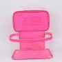 Keymay Stock No MOQ 8 Candy Colors Zipper Toiletry Pouch Organizer Transparent Custom Handle Clear Waterproof PVC Cosmetic Bag