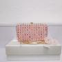 New arrival handmade beading woven pearls handbag crossbody women's bag banquet bag shiny formal dress evening bagsfor women