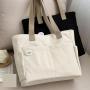 New Design Custom Multifunctional Premium Fashion Reusable Travel Shopping Canvas Casual Clutch Shoulder Women'S Tote Bag