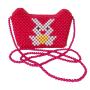 Random colors Fashion Girls Bow Cat Shape Coin Purse Messenger Portable Handmade Seed Bead Coin Purse
