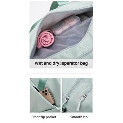 ZF130 New Fashion Yoga Bag Woman Sports Fitness Bag Oxford Cloth Wet and Dry Separation Wear-resistant Storage Travel Bag