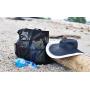 XL317 Large Picnic Bag Toy Storage Bag Travel Handbag Mesh Zipper Beach Tote Bag With Handy Side Pockets