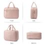 LOVEVOOK New Fashion Travel PVC Cosmetic Bags Portable Hanging Hook Women Toiletry Organizer Storage Makeup Bag Bath Wash Pouch