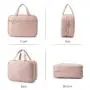 LOVEVOOK New Fashion Travel PVC Cosmetic Bags Portable Hanging Hook Women Toiletry Organizer Storage Makeup Bag Bath Wash Pouch