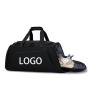 Custom Simple Fashion Gym Bag For Men Sports Duffel Bag With Shoe Compartment Wet Pocket Waterproof Travel Handbag