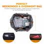 Sucipi Factory wholesale 2pc/set Weekender Travel Bags with Shoes Compartment Large Canvas PU Toiletry Duffel Bags Men Women