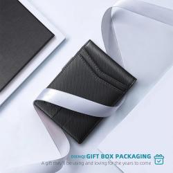 Minimalist leather money clip wallet holder slim men wallet rfid blocking clip wallets