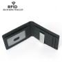 NEW Carbon Fiber Pattern Men's Leather Wallets RFID Blocking Card Bag Vintage Black Credit Card Holder Money Cash Clip