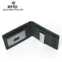 NEW Carbon Fiber Pattern Men's Leather Wallets RFID Blocking Card Bag Vintage Black Credit Card Holder Money Cash Clip