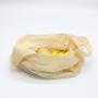 Reusable Organic Cotton Produce Bags With Handle For Grocery fruit Vegetable Cotton Mesh Shopping Bag Wholesale
