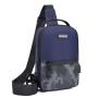 Custom Logo Men's Chest Bag Popular Lightweight Outdoor Travel Shoulder Messenger Bag With USB charging port