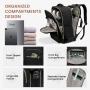 LOVEVOOK 40L Multifunction Smart Travel Backpack with 3 packing cubes for Travelling Business 17in Laptop Backpack With USB Port