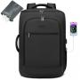 LOVEVOOK Convertible Hanging Travel Backpack for Men with Shoe Bag Airline Approved Carry On Luggage Garment Bags for Travelling