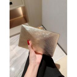 Popular Evening Dress Handheld Bag Metal Leaf Hasp Chain Shoulder Clutch Bags Ladies Evening Bag