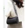 Wholesale black pu leather shoulder bag woman good quality pillow bag handbag crossbody bags for ladies