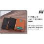 Minimalist RFID Mens Money Clip Wallet Leather