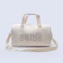 Keymay Custom Chenille Patch Gift Portable Fashion Women Duffle Bag Sports Gym Bag Weekend Luggage Travel Bags