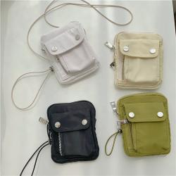 Korean creative design small square bag new women's Bag fashion mobile phone simple Casual Mini nylon bags