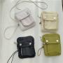 Korean creative design small square bag new women's Bag fashion mobile phone simple Casual Mini nylon bags