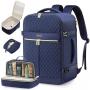 Carry On Travel Backpack for Women 40L Personal Item Flight Approved TSA Large Bagpack Weekender Hiking Bag with 3 Packing Cubes